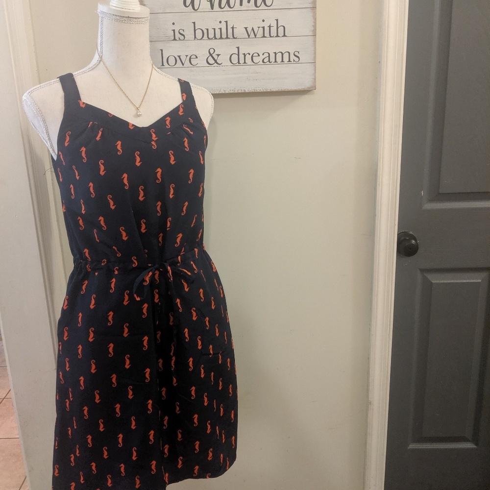 Merona sleeveless seahorse dress size xs